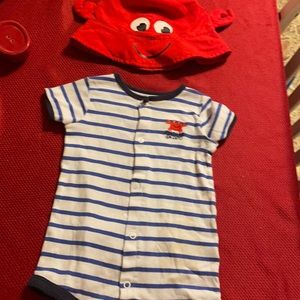 One piece with matching hat